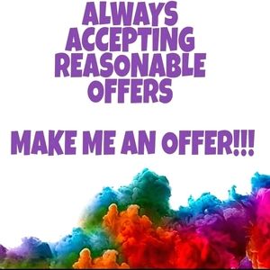 Happy to hear reasonable offers!
